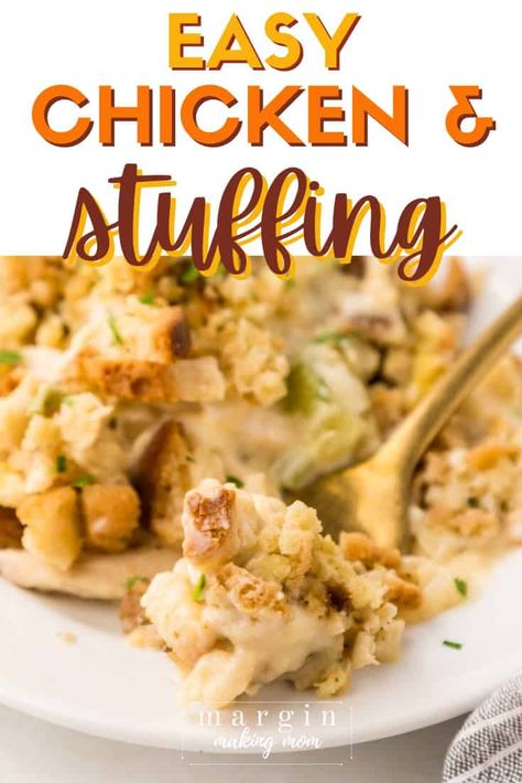 Chicken And Stuffing Crockpot Easy, Single Dinner Ideas, Quick And Easy Dinner Recipes For Family Busy Mom Simple, Oven Chicken And Stuffing Casserole, Easy Chicken Stuffing Casserole, Easy Stuffing Casserole, Chicken And Stuffing Casserole Crockpot, Quick And Easy Dinner Recipes Crockpot, Chicken And Dressing Casserole Easy