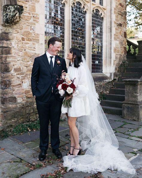 Ivory Tribe on Instagram: “Real wedding inspiration, there’s nothing quite like it. ⠀⠀⠀⠀⠀⠀⠀⠀⠀ From incredible, intimate events (like Katya and Sam’s here), to crowds…” Christmas Courthouse Wedding, Ivory Tribe, Wedding Micro, Tulle Veil, Mini Wedding Dresses, Autumn Bride, Long Veil, Bridal Magazine, Melbourne Wedding