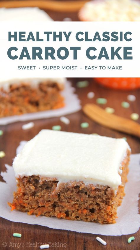 Carrot Cake Healthy, Moist Carrot Cake Recipe, Carrot Sheet Cake, Carrot Cake Recipe Healthy, Sugar Free Carrot Cake, Classic Carrot Cake, Moist Carrot Cake, Carrot Cake Recipe Easy, Moist Carrot Cakes