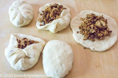 Sourdough Runza Dough, Sourdough Runza Recipe, Sourdough Bierocks Recipe, Sourdough Hot Pockets, Sourdough Bierocks, Sourdough Care, Sourdough 101, Bread Pockets, Bierocks Recipe