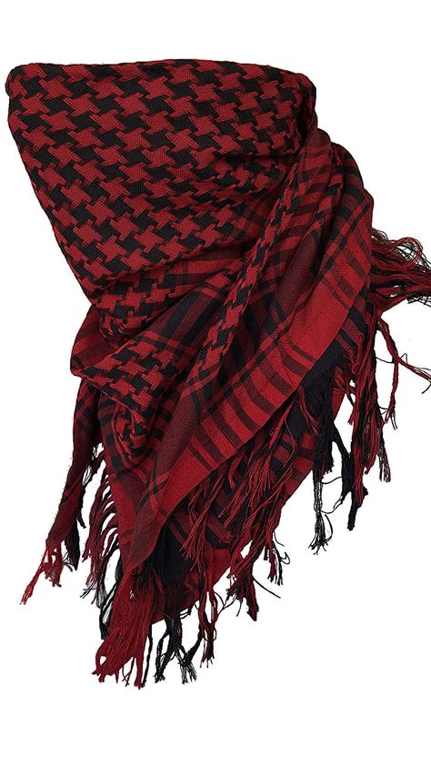 Man Scarf Png, Red And Black Clothes Men, Military Scarf, Bandana Head Wrap, Man Scarf, Scarf Aesthetic, Arab Scarf, Houndstooth Scarf, Tartan Plaid Scarf