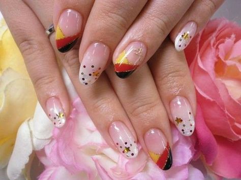 Germany Nails Designs, German Nail Art, German Nails Designs, German Nails, German Flag Nails, Germany Nails, Belgian Flag, Flag Nails, France Flag