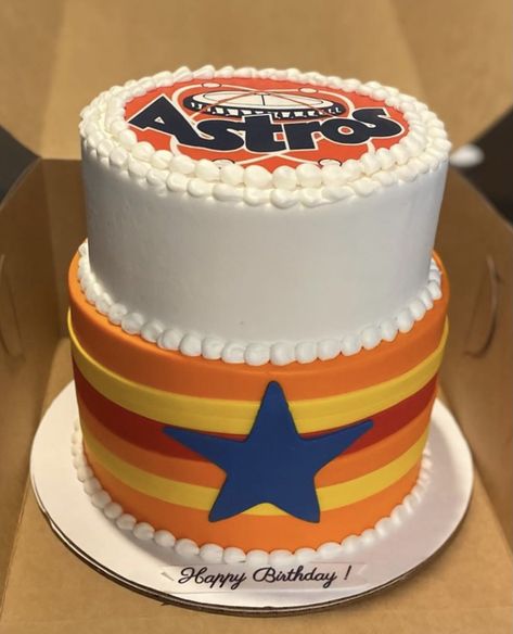 Astros Cupcakes, Astros Cake, Baseball Wedding Cakes, Blaze And The Monster Machines Party, Baseball Wedding, Astros Baseball, Cake Classes, 1st Birthday Pictures, Baseball Birthday Party