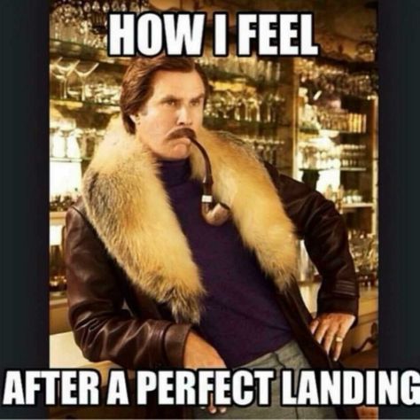 How I feel after a perfect landing Will Farell, Will Ferell, Dog Meme, Ron Burgundy, Anchorman, Travis Fimmel, Pipes And Cigars, Will Ferrell, Charlie Hunnam