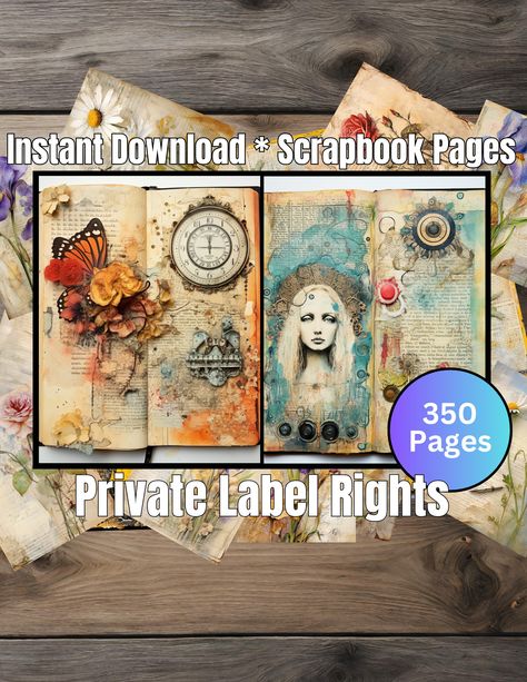 Journal Scrapbook, Scrapbook Kit, Journaling Scrapbooking, Printable Pages, Crafts Beautiful, Perfect Foundation, Vintage Inspired Design, Scrapbook Kits, Creative Expressions