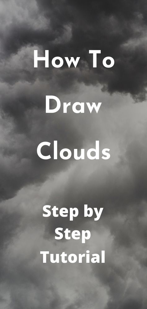 Cloud Charcoal Drawing, Learn Charcoal Drawing, Charcoal Sky Drawing, How To Draw Rain Clouds, How To Sketch Clouds With Pencil, Charcoal Clouds Drawing, Basic Charcoal Drawing, How To Use Charcoal To Draw, How To Sketch Clouds