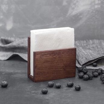 Napkins Holder, Rustic Napkin Holders, Wooden Napkin Holder, Paper Serviettes, Wood Colours, Bar Napkins, Table Bathroom, Rustic Paper, Bathroom Caddy