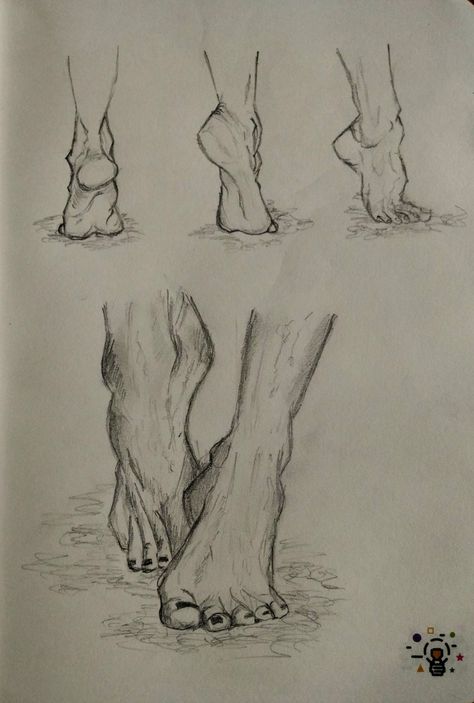 Figure drawing. Feet Pencil sketches Feet Sketching Step By Step, Human Form Sketches, Feet Drawing Step By Step, Feet Reference Drawing Step By Step, Drawing Feet Front View, People Anatomy, Grass Drawing, Feet Drawing, Body Part Drawing