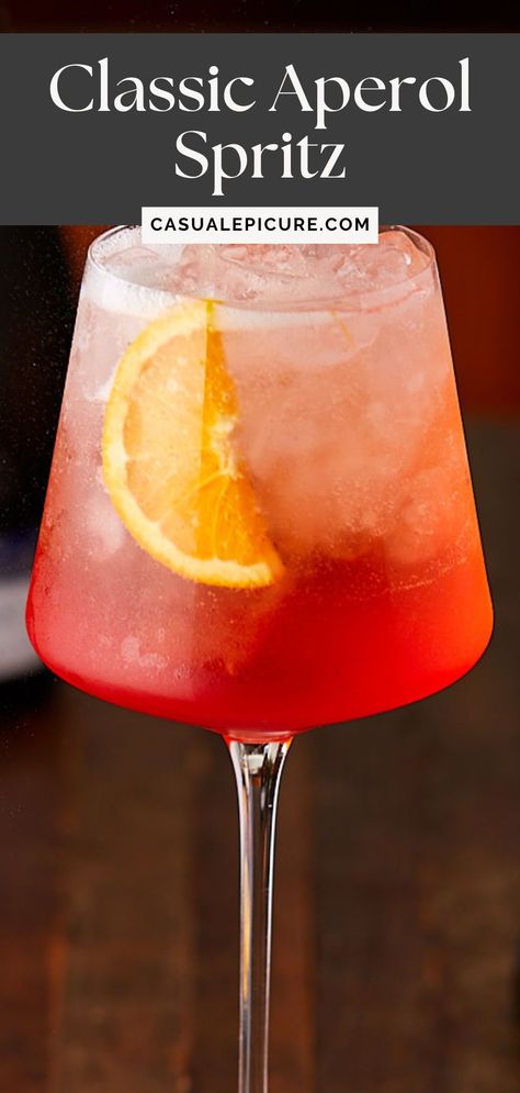 Bring the taste of Italy to your next party with this classic Aperol Spritz recipe. A staple of Italian bars, this vibrant cocktail is a must-have for your home bar repertoire. This refreshing cocktail combines zesty Aperol with crisp Prosecco for a perfect balance of bitter and sweet. Whether you're serving it by the glass or making a pitcher for a crowd, this Prosecco-based drink is sure to be a hit. Bring a touch of Italian aperitivo culture to your next gathering. Italian Aperol Spritz Recipe, Best Aperol Spritz Recipe, Aperol Spritz Italy, Italian Spritzer Cocktails, Italian Drinks Alcohol Cocktails, Aperol Recipes, Italian Bars, Aperol Cocktail Recipes, Aperol Spritz Party