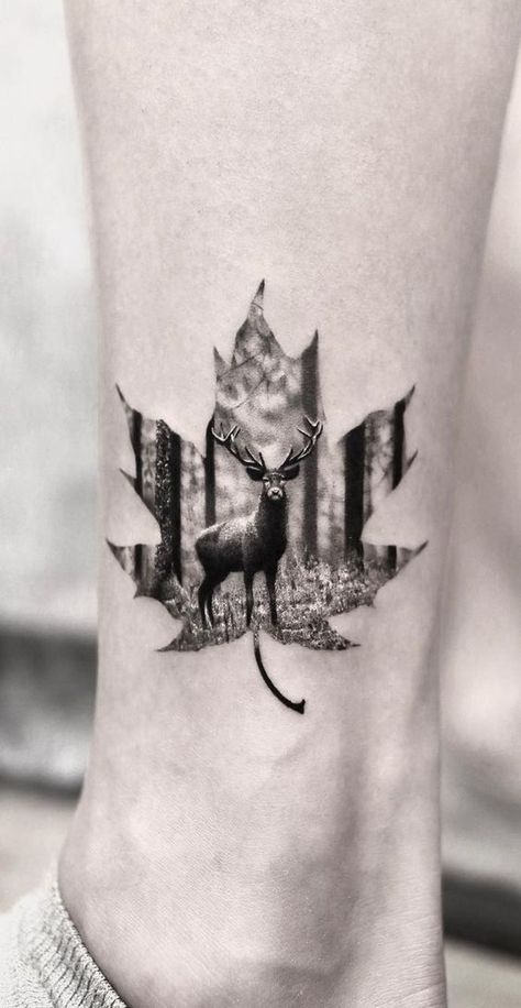 Wilderness Chest Tattoo, Buck Tattoo, Deer Head Tattoo, Elk Tattoo, Deer Skull Tattoos, Deer Tattoo Designs, People Architecture, Wildlife Tattoo, Hunter Tattoo