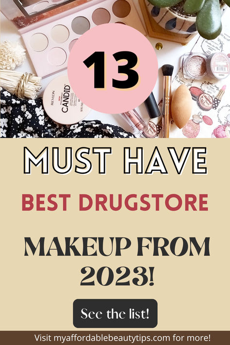 This pin contains 13 best drugstore makeup from in 2023 Makeup Must Haves 2023, Drugstore Makeup 2023, Makeup Products 2023, Drugstore Makeup Must Haves, Drugstore Makeup Products, Makeup 2023, Good Makeup, Drugstore Makeup Tutorial, Makeup Starter Kit