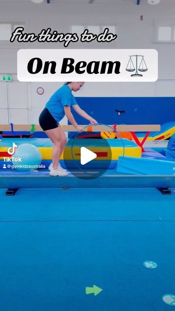 Balance Beam Drills, Preschool Beam Stations, Gymnastics Beam Drills For Beginners, Diy Balance Beam Gymnastics, Gymnastics Games For Team, Gymnastics Preschool Activities, Fun Gymnastics Drills, Balance Beam Gymnastics, Beam Drills Gymnastics