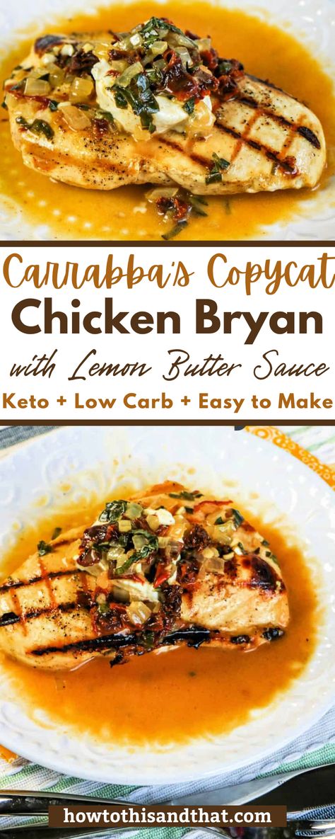 Chicken Henry Recipe Fords Garage, Chicken Brian Recipes, Copycat Chicken Bryan, Copycat Chicken Bryan Recipe, Elevated Chicken Recipes, Chicken Bryan Carrabas, Easter Chicken Breast Recipe, Chicken Brian, Copycat Chicken Recipes