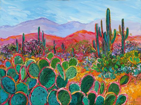 Mexican Art Aesthetic, Mexican American Art, Desert Scene Painting, Desert Paintings, Simple Desert Painting, Simple Desert Landscape Art, Desert Mural, Whimsical Desert Art, Desert Painting Abstract