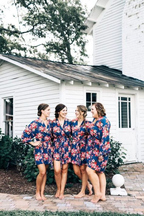 floral robes cheap under 10 dollars Wedding Party Robes, Bridesmaid Robes Floral, Wedding Robes, Floral Bridesmaid, 10 Dollars, Floral Robes, Bridesmaid Robes, Gifts Under 10, Bridal Robes