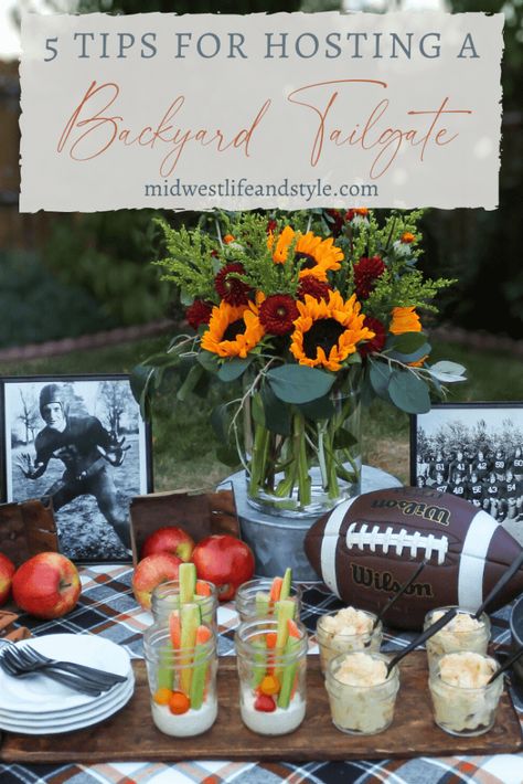 Uf Themed Party, Guy Grad Party Ideas, Football Tailgate Food, Football Tailgate Party, Fall Tailgating, Tailgate Table, Sweet Dressing, Ranch Pasta Salad, Super Bowl Commercials