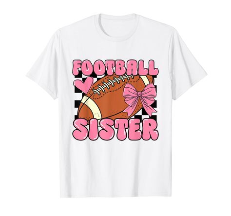 PRICES MAY VARY. Our cute and unique football sister design featuring a cute hand drawn iluustration of heart shape themed with american football ball and a yellow coquette bow. Great for any girl, toddler, teen, women who support her brother during game days and practices Cute football coquette bow design to wear while you watching your brother on games, competitions and practices. Ideal for birthdays, Valentine's, Mothers Day, or Christmas gifts. Perfect gift for any football sister especially Yellow Coquette, American Football Ball, Cheer Football, Football Sister, Bow Women, Football Ball, Girl Toddler, Coquette Bow, Girls T Shirt