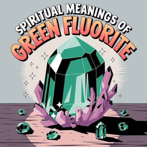 12 Spiritual Meanings of Green Fluorite: A Guide to Its Healing Properties Green Fluorite, Spiritual Meaning, Emotional Balance, Healing Properties, Spiritual Growth, Meant To Be, Spirituality, Healing, Green