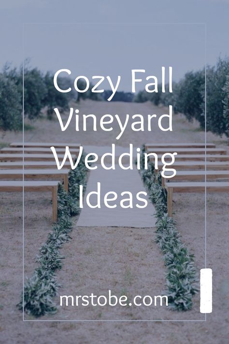 Discover 33 charming and cozy rustic fall vineyard wedding ideas to make your special day unforgettable. Explore trendy decorations, beautiful settings, and scenic landscapes for a cozy autumn celebration. Fall Winery Wedding, Vineyard Wedding Ideas, Fall Vineyard Wedding, Vineyard Wedding Decor, Fall Vineyard, Mrs To Be, Popular Wedding Themes, Beautiful Settings, Wedding Vineyard