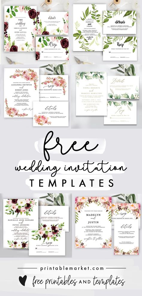 Wedding Card Template Free Editable, Free Editable Invitation Templates, Wedding Invitation Card Design Templates Free Printables, Editable Wedding Invitations Free, Free Wedding Invitation Templates Editable, Card Templates Printable Free Downloads, Free Invitation Templates Download, Invitation Card Design Templates Free Printable, Wedding Invitation Design Templates Free