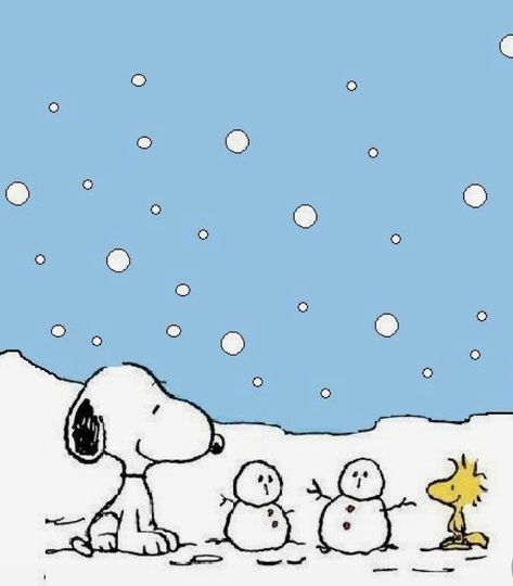 Peanuts Cartoon Christmas, Snoopy Woodstock Christmas, Snowman Widget, Christmas Snoopy Painting, Snoopy Christmas Painting, Christmas Wallpaper Snoopy, Snoopy Snowman, Preppy Christmas Wallpaper, Winter Snoopy