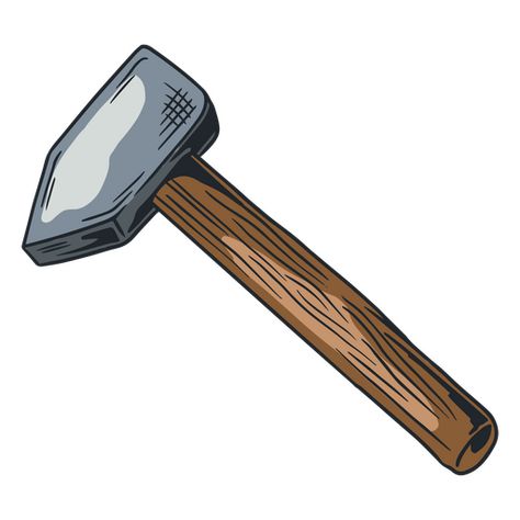 Blacksmith hammer illustration PNG Design Hammer Art Design, Hammer Clipart, Hammer Illustration, Hammer Drawing, Blacksmith Hammer, Dnd Items, Ancient Greek Art, Magic Items, Knight Art