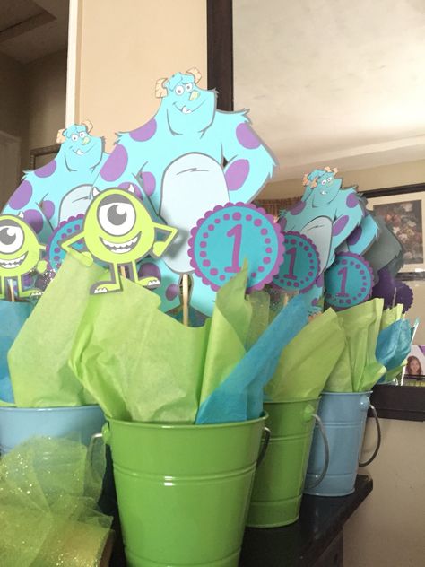 Center pieces, monsters inc, one year old Monsters Inc Birthday Party Centerpieces, Monsters Inc Party Centerpieces, Monsters Inc Birthday Party Favors, Monsters Inc Table Centerpiece, Monster Inc Centerpieces, Monster University Centerpieces, Monsters Inc Centerpieces, Monster Inc Table Center Piece, Monsters Inc Birthday Party Ideas