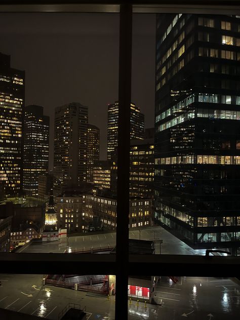 City of Boston view from apartment at night Boston Dark Aesthetic, Rich Boston Aesthetic, 1st Place Aesthetic, Boston City Aesthetic Night, City Aesthetic Boston, Boston At Night Aesthetic, Boston Night Aesthetic, Boston Winter Aesthetic, Living In Boston Aesthetic