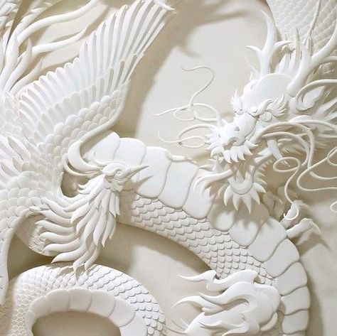 Colleen Wing, Kubo And The Two Strings, Frank Zhang, Ibaraki, Dragon Sculpture, White Dragon, Ancient China, Chinese Dragon, Kirigami