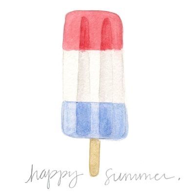 Popsicle Watercolor, July Watercolor, Watercolor Snow, Stationary Inspiration, Summer Snow, Watercolor Portrait Painting, Snow In Summer, Snow Cone, Summer Scrapbook