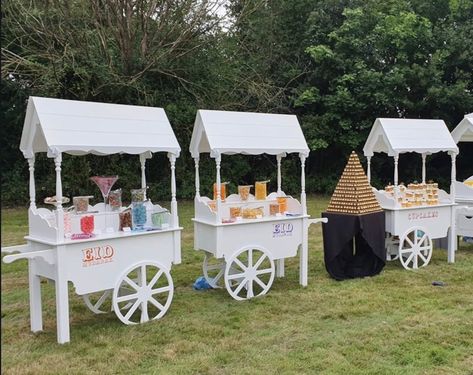 Candy Cart for Sale Wedding Sweet Cart Fully Collapsible Candy Cart With Wheels Painted White - Etsy Wedding Sweet Cart, Champagne Cart, Sweet Cart, Side Shelf, Sweet Carts, Cart With Wheels, Drink Cart, December 3rd, Candy Cart