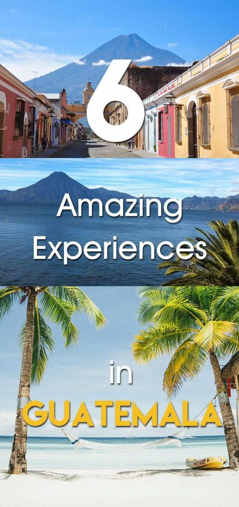 Don't miss these 6 Amazing Things to Do in Guatemala - from tours to hot springs, beach breaks, exploring Mayan villages and more #Guatemala #travel #solotravel #adventure #southamericatravel Guatemala Beaches, Guatemala Trip, Backpack Trip, Caribbean Life, Amazing Experiences, Dream Holidays, Backpacking South America, Guatemala Travel, Lake Atitlan