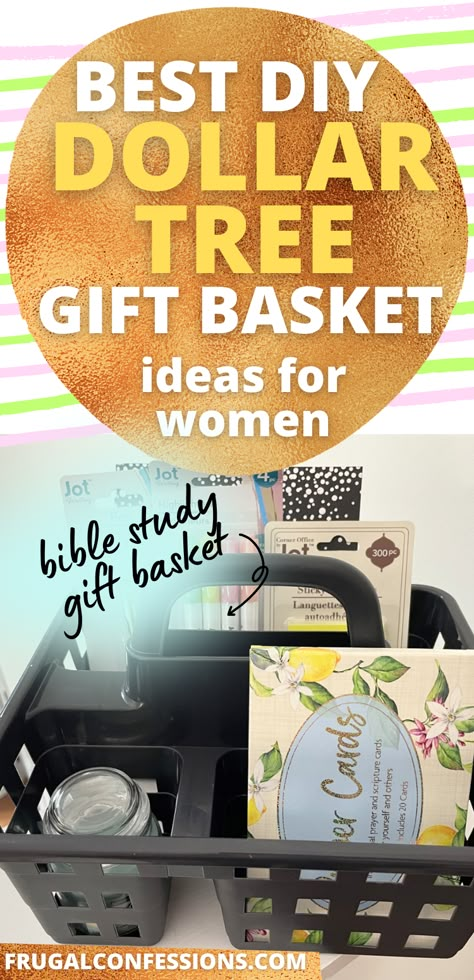 DIY Dollar Tree gift baskets - these are just soooo cool. I had no idea you could find these things at the Dollar Tree! Such great ideas for Christmas, birthdays, Mother's Day, and more. Gift Baskets For Ladies, Cheap Birthday Gifts For Sister, Nail Care Gift Basket Ideas, Cricut Gift Basket Ideas, Diy Dollar Tree Gift Baskets, Ladies Gift Basket Ideas, Dollar Tree Gifts For Women, Birthday Gift Basket Ideas For Women, Dollar Tree Gift Basket Ideas For Women