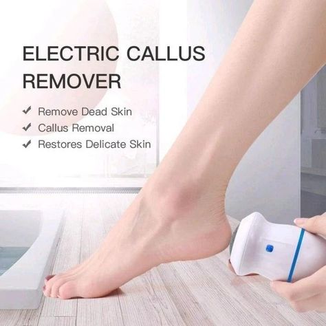 Electric Foot Callus Remover Foot Grinder Foot File Scrubber Shaver Sander Vacuum Adsorption Pedicure Tools File Care For Feet Heel Hard Cracked Dry Dead Skin Eliminator Professional Portable (random Color) Dm for order and queries #footcare #electricfootcallus #electricfootcallusremover Dead Skin On Feet Removal, Feet Exfoliation, Tool Files, Callus Removal, Pedicure Tools, Dead Skin, Skin