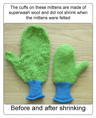 can  --TECHknitter (you have been reading TECHknitting on: Felted Mittens with Unfelted Cuffs) Felted Mittens, Knitted Mittens Pattern, Felted Crochet, Glove Pattern, Basketweave Stitch, Knitting Blogs, Wool Mittens, Crochet Mittens, Mittens Pattern