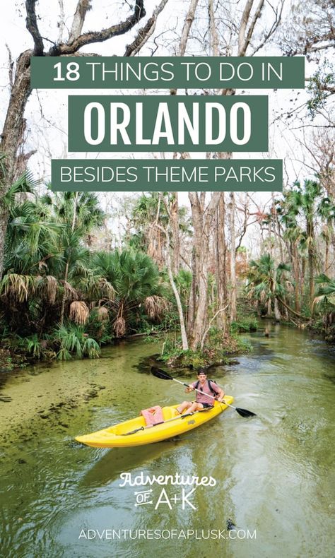 18 Things to do in Orlando Besides Theme Parks - Adventures of A+K What To Do Near Orlando Florida, Miami To Orlando Roadtrip, Beaches Near Orlando Florida, Must Do In Orlando Florida, Hiking In Orlando Florida, Orlando Florida Things To Do In December, Where To Stay In Orlando Florida, Stuff To Do In Orlando Florida, Orlando Without Theme Parks