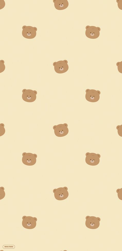 Cute Wallpapers Brown Bear, Teddy Bear Wallpaper, Cute Blue Wallpaper, Cocoppa Wallpaper, Iphone Wallpaper Kawaii, Cute Desktop Wallpaper, Soft Wallpaper, Beige Wallpaper, Paper Background Texture