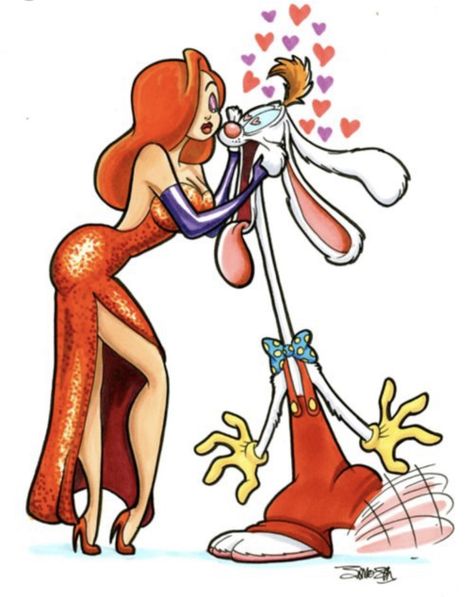 Jessica Rabbit Cartoon, Jessica And Roger Rabbit, A Cartoon Character, Rabbit Tattoos, Roger Rabbit, Architecture Tattoo, Honey Bunny, Rabbit Art, Jessica Rabbit