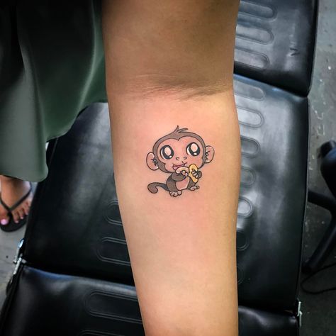 50 Brilliant Monkey Tattoo Design Ideas Who Want to Get Inked Cute Monkey Tattoo, Monkey Tattoo Ideas, Tattoo Cartoon, Monkey Tattoo, Cute Animal Tattoos, Small Monkey, Monkey Tattoos, Cartoon Monkey, Tattoo Prices