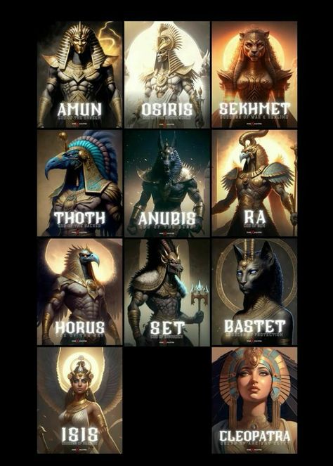 Ancient Egyptian Gods And Goddesses, Re Egyptian God, Egyptian Dog God, Greek Creatures Mythology, Egyptian God Tattoos, Egypt Gods Art, Greek Gods Names, All Egyptian Gods, Anubis Wallpaper