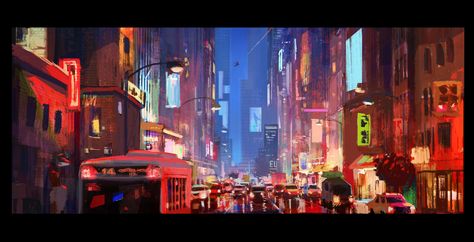 The Art Of Spider-Man: Into The Spider-Verse Into The Spiderverse, Concept Art Tutorial, Into The Spider Verse, Color Script, Scenery Background, Landscape Drawings, Visual Development, Environment Design, Environment Concept Art