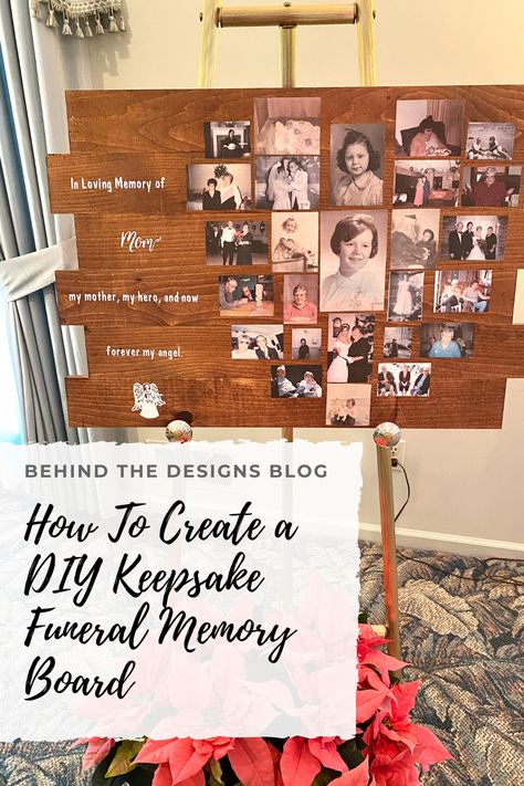 Celebration Of Life Memorial Ideas Pictures Photo Displays, How To Make A Memorial Picture Board, In Memory Of Board Ideas, Diy Memory Board Ideas, Photo Displays For Funerals, Picture Memory Boards, Celebration Of Life Memory Board, Celebration Of Life Photo Board, Memory Boards For Funerals Ideas