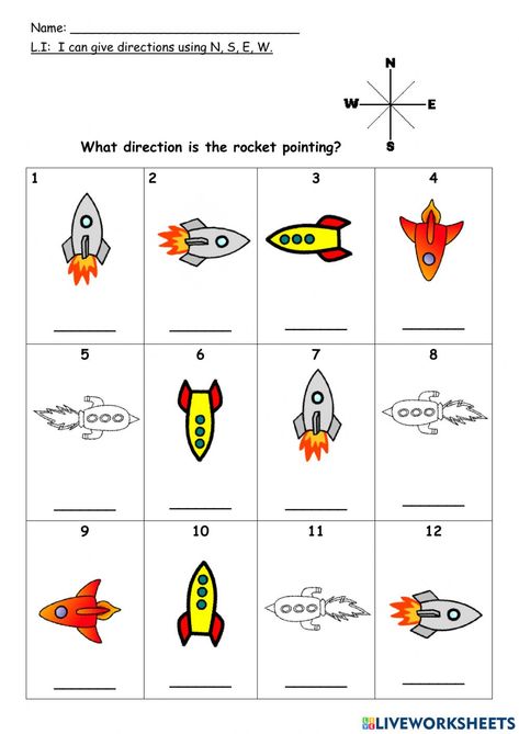 Directions online worksheet for Kindergarten - Grade 2. You can do the exercises online or download the worksheet as pdf. 1st Grade Map Skills Worksheets, History Worksheets For Kindergarten, 1st Grade Geography Worksheets, Social Studies For 1st Grade, Cardinal Directions For Kids, Cardinal Directions Worksheet, Preschool Maps Activities, Kindergarten History Worksheets, Directions Worksheet For Kids