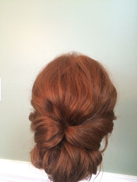 Red head updo. Loose, soft and romantic updo for wedding/special event.  www.danaraiabridal.com Charlotte, NC Red Hair Wedding Updo, Wedding Updo Red Hair, Updo Red Hair, Red Head Updo, Auburn Updo, Wedding Red Hair, Loose Updo Wedding, Redhead Updo Wedding, Updo Loose