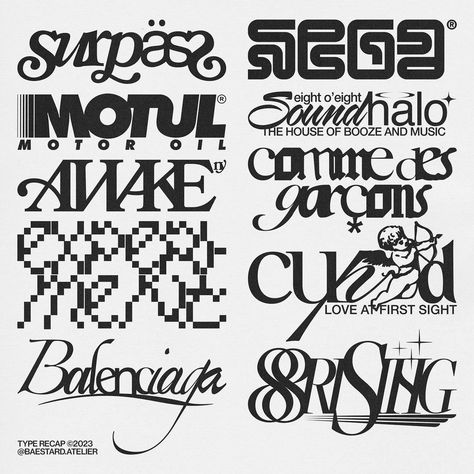 Type, lettering and logos by @baestard.atelier #youcreativemedia #typedesign #typeface #typefacedesign #font #fonts #typedesigner Mix Fonts Typography, Font Mixing, Artsy Fonts, Graphic Fonts, Best Canva Fonts, Cool Font, Fonts Cursive, Canva Fonts, Groovy Font