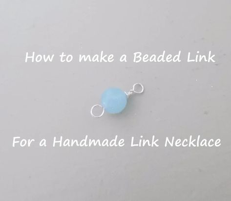 DIY How to Make a Beaded Link for Necklace : 17 Steps - Instructables How To Make Necklaces With Beads, Making Jewelry For Beginners, Bent Nose, Jewerly Making, Beaded Necklace Diy, How To Make Necklaces, Cool Diy Projects, Blue Chalcedony, Link Necklace