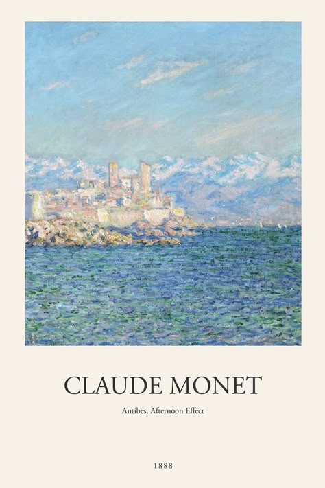 Painting Claude Monet, Plakat Design Inspiration, Exhibition Posters, Monet Art, Art Exhibition Posters, Arte Van Gogh, Monet Paintings, Wallpapers Phone, Blue Poster