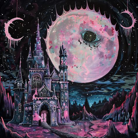 Cosmic Castle ✨🌙   #goth #gothart #art #fantasy #kunst #mycreation Cosmic Castle, Gothic Artwork, Witchy Wallpaper, Playlist Covers, Goth Art, Fantasy Places, Art Fantasy, Fairytale Art, Funky Jewelry