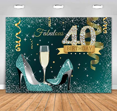 40th Birthday Themes, Birthday Party Props, 40th Birthday Party Decorations, 50th Birthday Party Decorations, 50th Birthday Decorations, 40 And Fabulous, Forty Birthday, 40th Birthday Decorations, Happy 60th Birthday