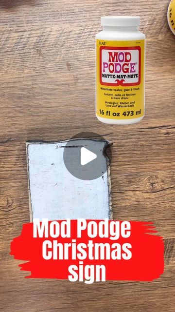 Deidre Serious Thrifter on Instagram: "Dive into the world of graphic transfers! Follow along as I turn a plain piece of paper and wood into a stunning Christmas sign using #ModPodge 🎁✨ #CraftyMagic #DIYChristmas" Carol Duvall, 200k Views, Random Tips, Mod Podge Crafts, Shelf Sitters, Creative Stuff, Christmas Sign, Wood Craft, Diy Signs